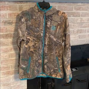 Real Tree fleece zip up jacket
